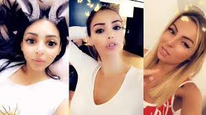 selfies avec filtres Snapchat